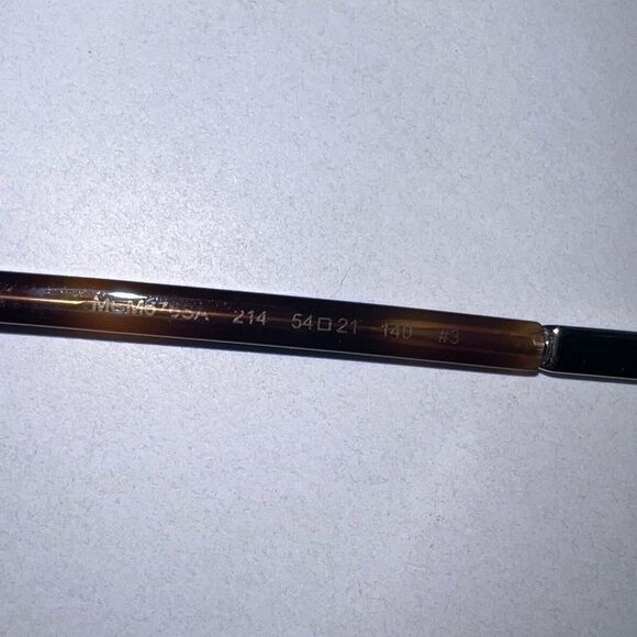 MCM Authentic designer brown and gold Metal & Acetate Cat-Eye Sunglasses - Picture 3 of 13